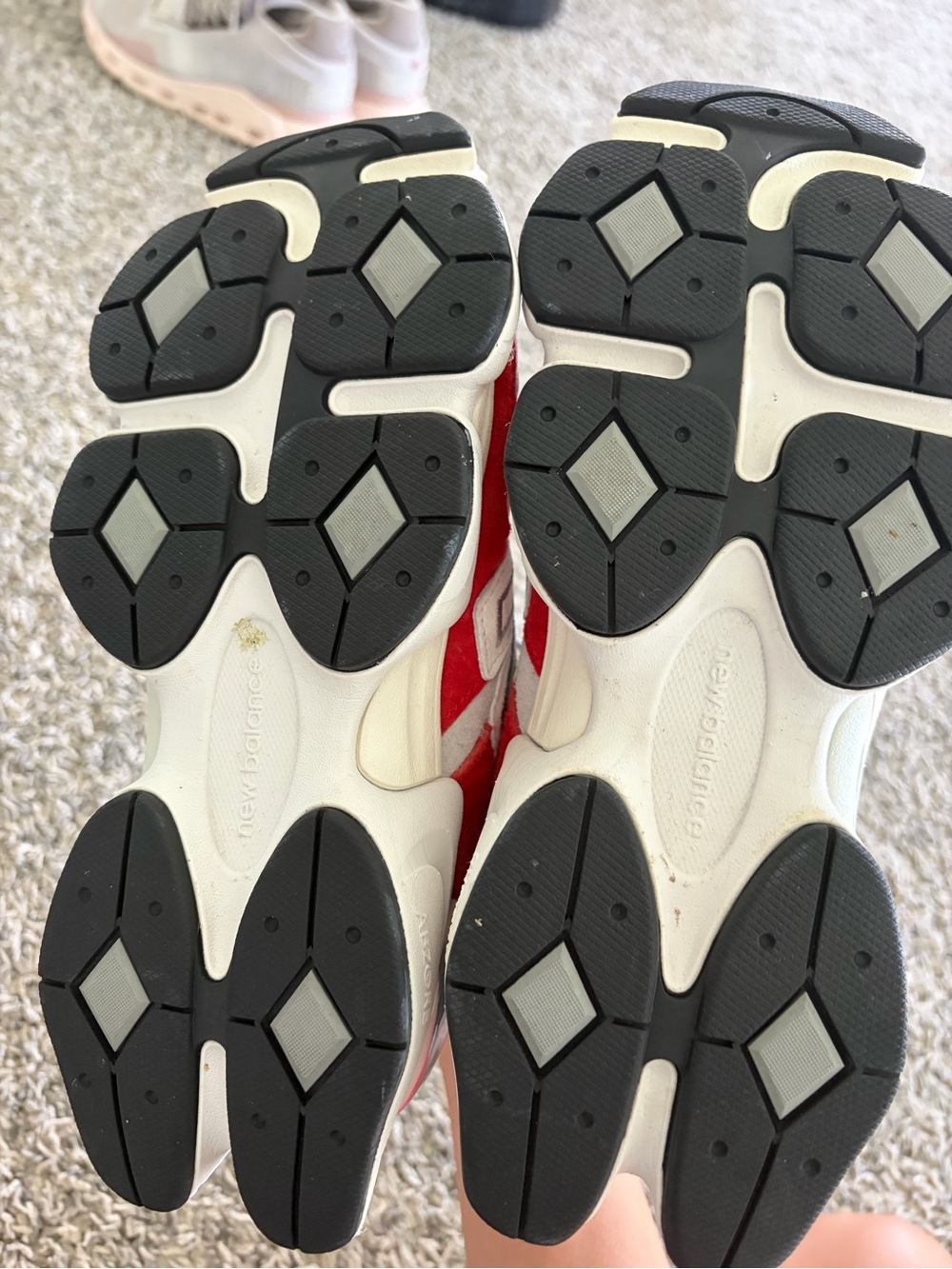New Balance White & Red Athletic Sneakers - Picture 5 of 5